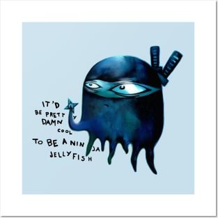 ninja jellyfish Posters and Art